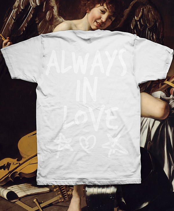 COLOR CUPID IN LOVE TEE WHITE