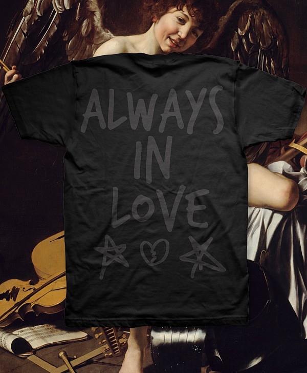 COLOR CUPID IN LOVE TEE BLACK