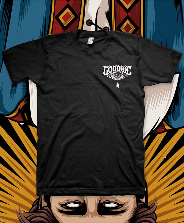GOODBIE HANGED OUT TEE BLACK