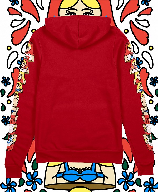 GOODBIE SPYCE GIRLS ZIP HOOD CRANBERRY