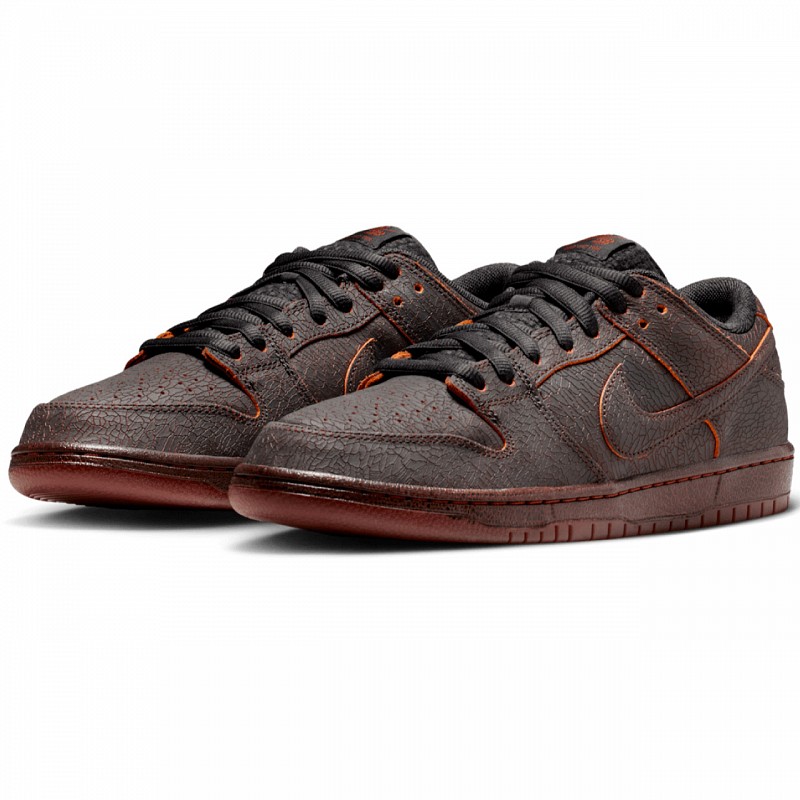 NIKE SB DUNK LOW PRO KRAMPUS DARK SMOKE GREY/CAMPFIRE ORANGE-BLACK