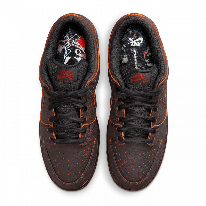 NIKE SB DUNK LOW PRO KRAMPUS DARK SMOKE GREY/CAMPFIRE ORANGE-BLACK