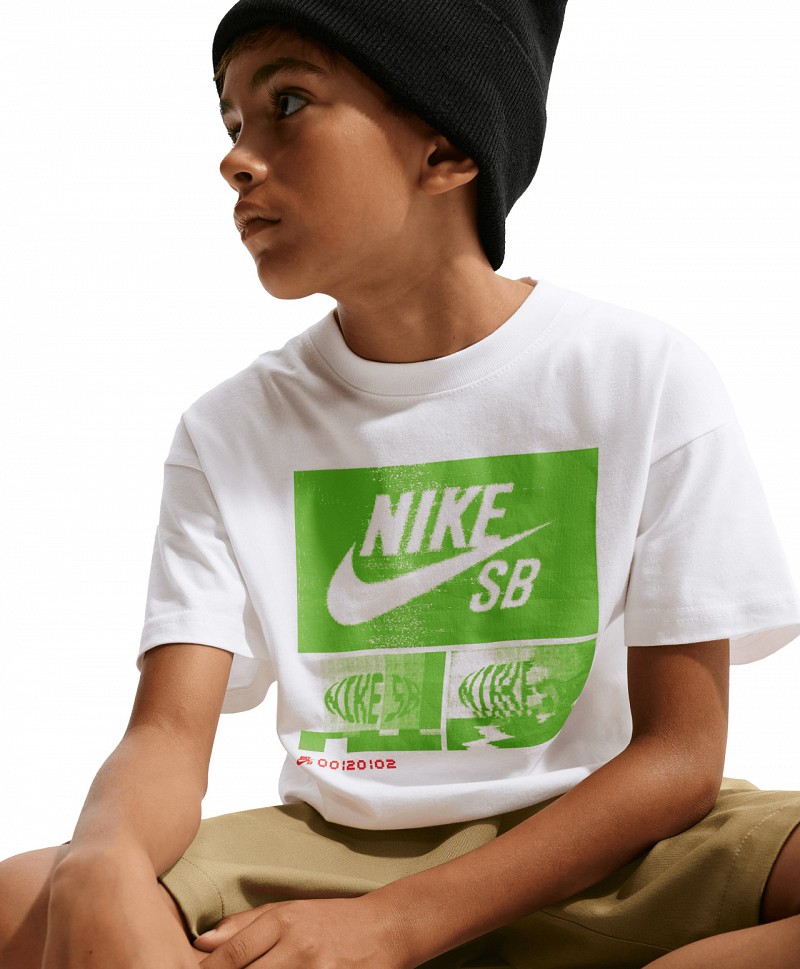 NIKE SB MAX 90 KIDS TEE WHITE