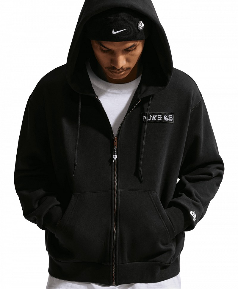 NIKE SB SOUVENIR ZIP HOOD BLACK