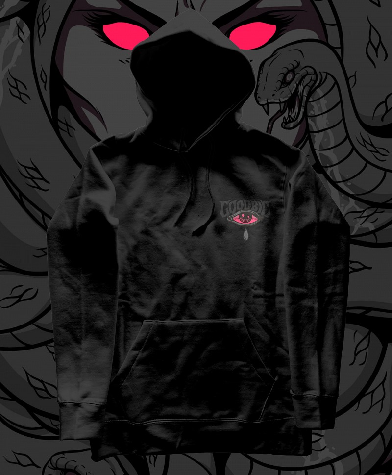 GOODBIE MEDUSA BLACKOUT PREMIUM HOOD BLACK
