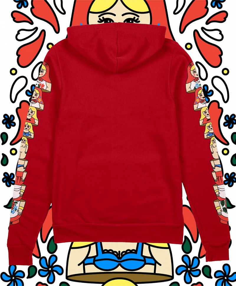 GOODBIE SPYCE GIRLS ZIP HOOD CRANBERRY