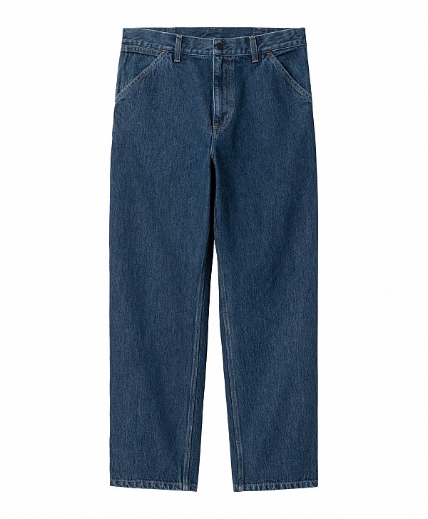 CARHARTT WIP SINGLE KNEE PANT BLUE STONE WASHED