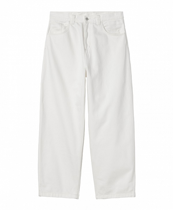 CARHARTT WIP BRANDON PANT WHITE RINSED