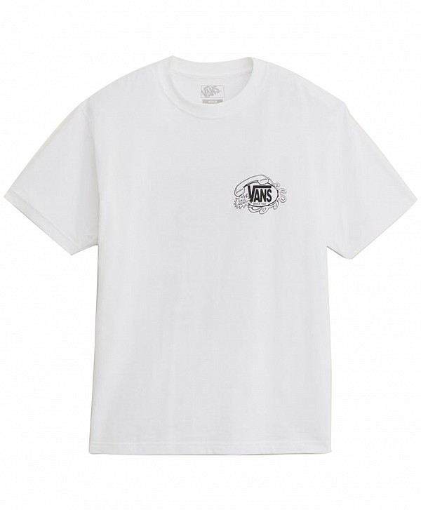 VANS HOT LINES TEE WHITE