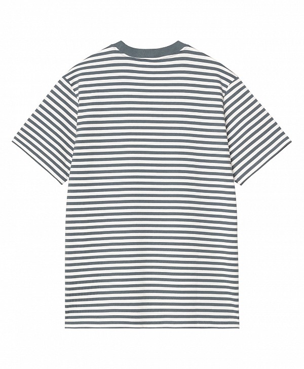 CARHARTT WIP EZRA POCKET TEE COZY BLUE/WAX