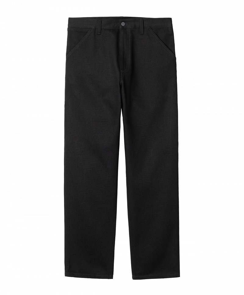 CARHARTT WIP SINGLE KNEE PANT BLACK RINSED