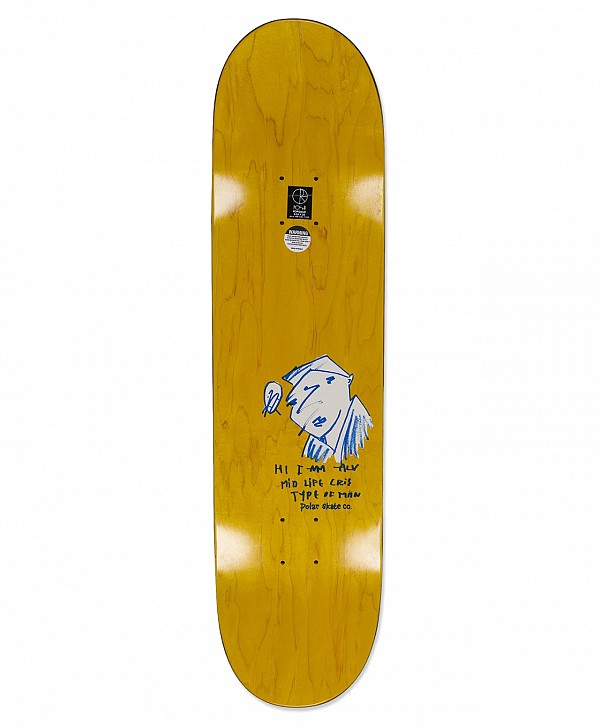 POLAR TIED UP TEAM SKATE DECK NAVY