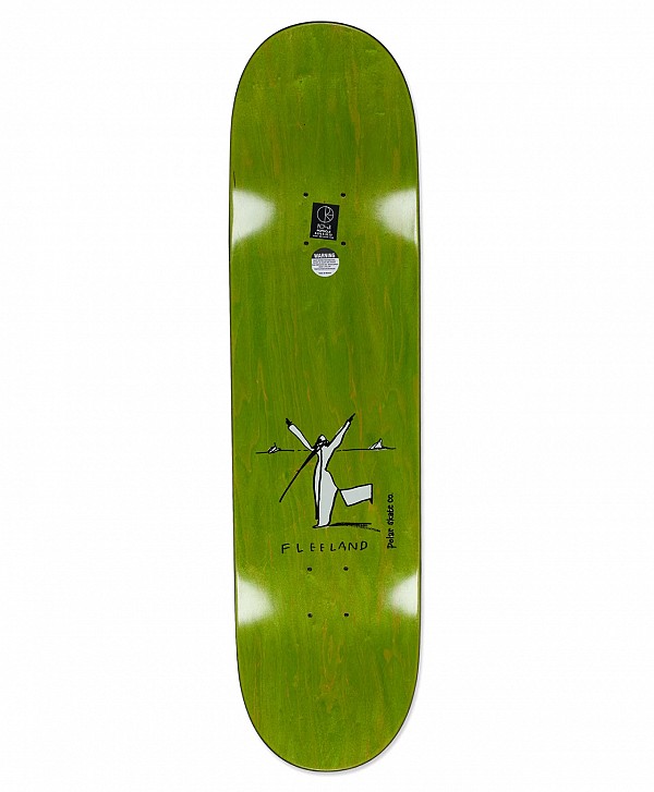 POLAR TWO RUNNERS TEAM SKATE DECK BLACK