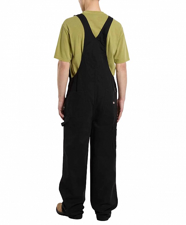 DICKIES LOOSE CANVAS BIB BLACK