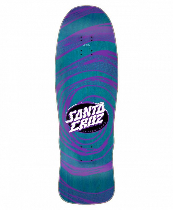 SANTA CRUZ WINKOWSKI VERTIGO MID SHAPED SKATE DECK 9.5" MULTI