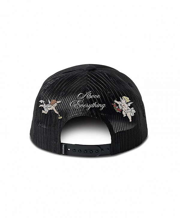 PRIMITIVE VALENTINE'S DAY TRIUMPH TRUCKER HAT BLACK