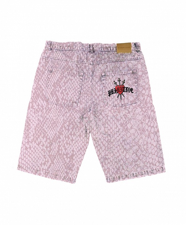 PRIMITIVE VALENTINE'S DAY SCALES SHORTS PINK