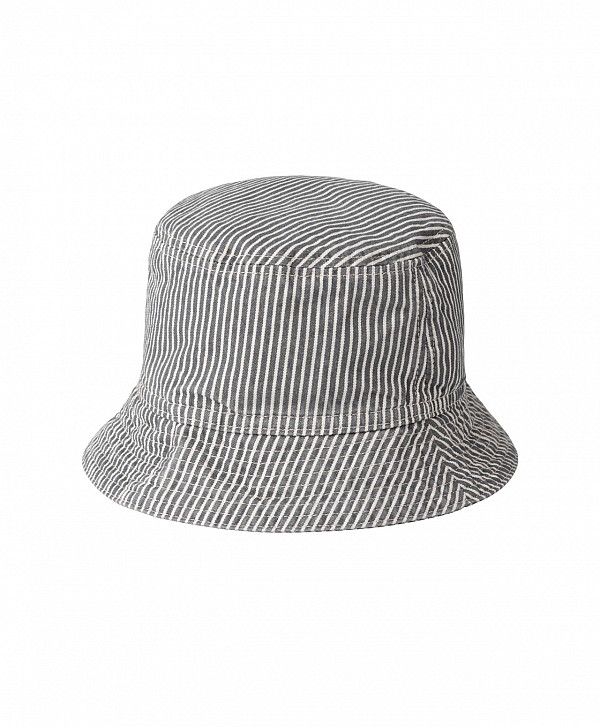 CARHARTT WIP MERCER STRIPE BUCKET HAT GRAPHITE STONE WASHED