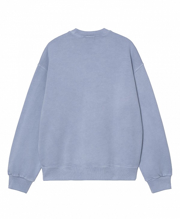 CARHARTT WIP NELSON CREW GENTLE BLUE GARMENT DYED