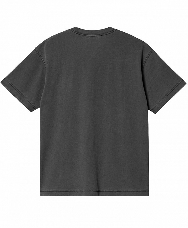 CARHARTT WIP NELSON TEE BLACK GARMENT DYED