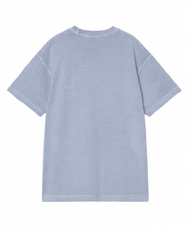 CARHARTT WIP NELSON TEE GENTLE BLUE GARMENT DYED