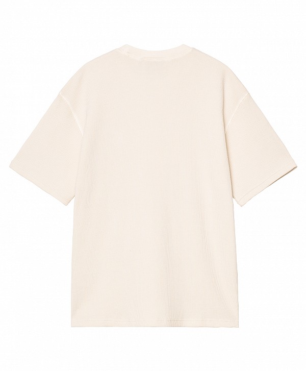CARHARTT WIP NELSON WAFFLE TEE NATURAL GARMENT DYED