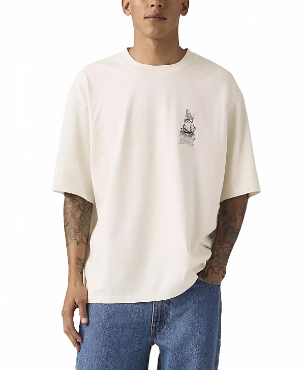 LEVI'S® HALF SLEEVE TEE PERMANENT FIELD TRIP EGRET