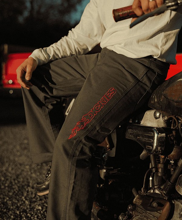 DICKIES X NASHPORT DOUBLE KNEE CANVAS PANTS CHARCOAL