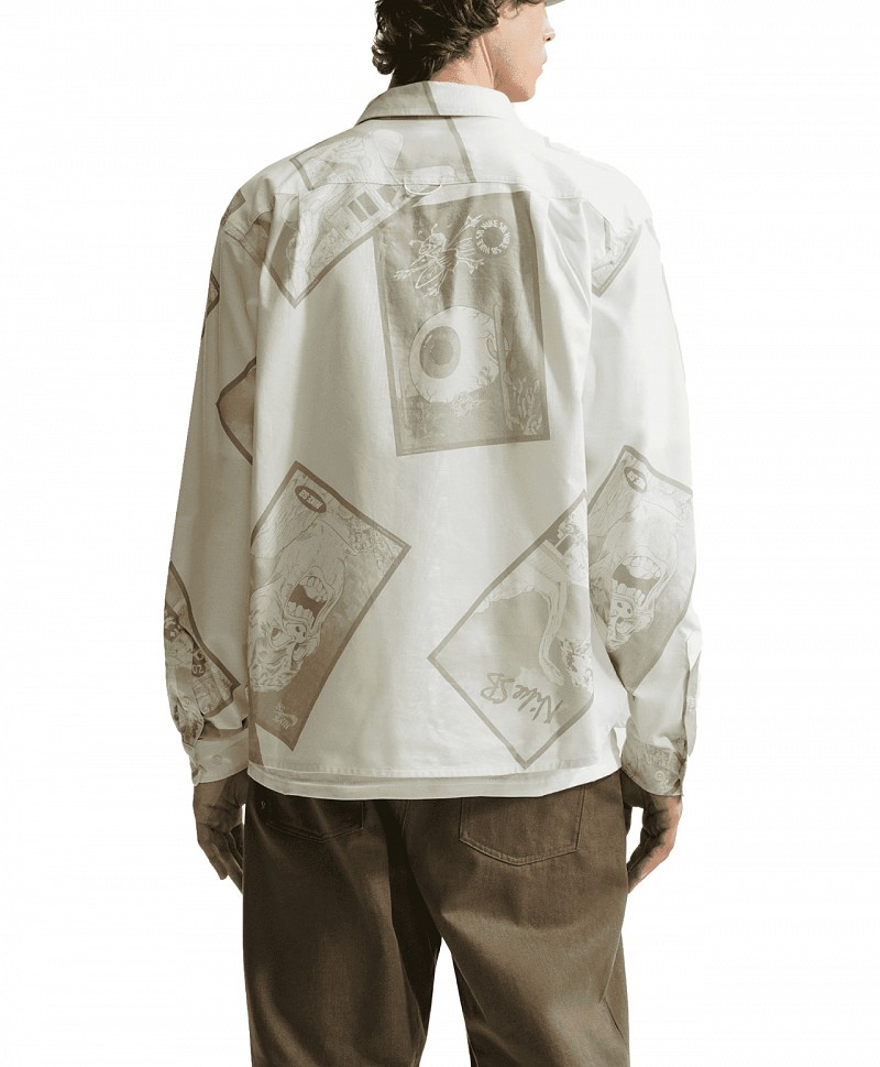 NIKE SB MISS YOU BUTTON-UP SHIRT SAIL