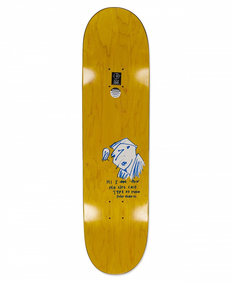 POLAR TIED UP TEAM SKATE DECK NAVY