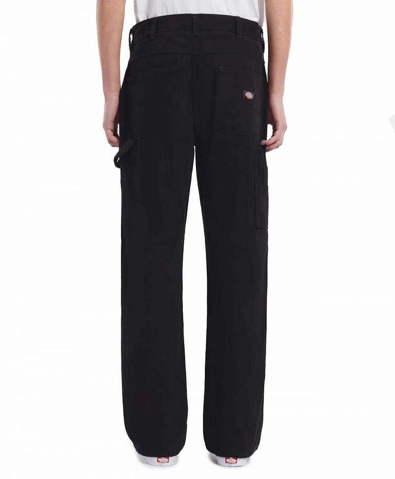 DICKIES CANVAS CARPENTER LIGHTWEIGHT PANTS BLACK