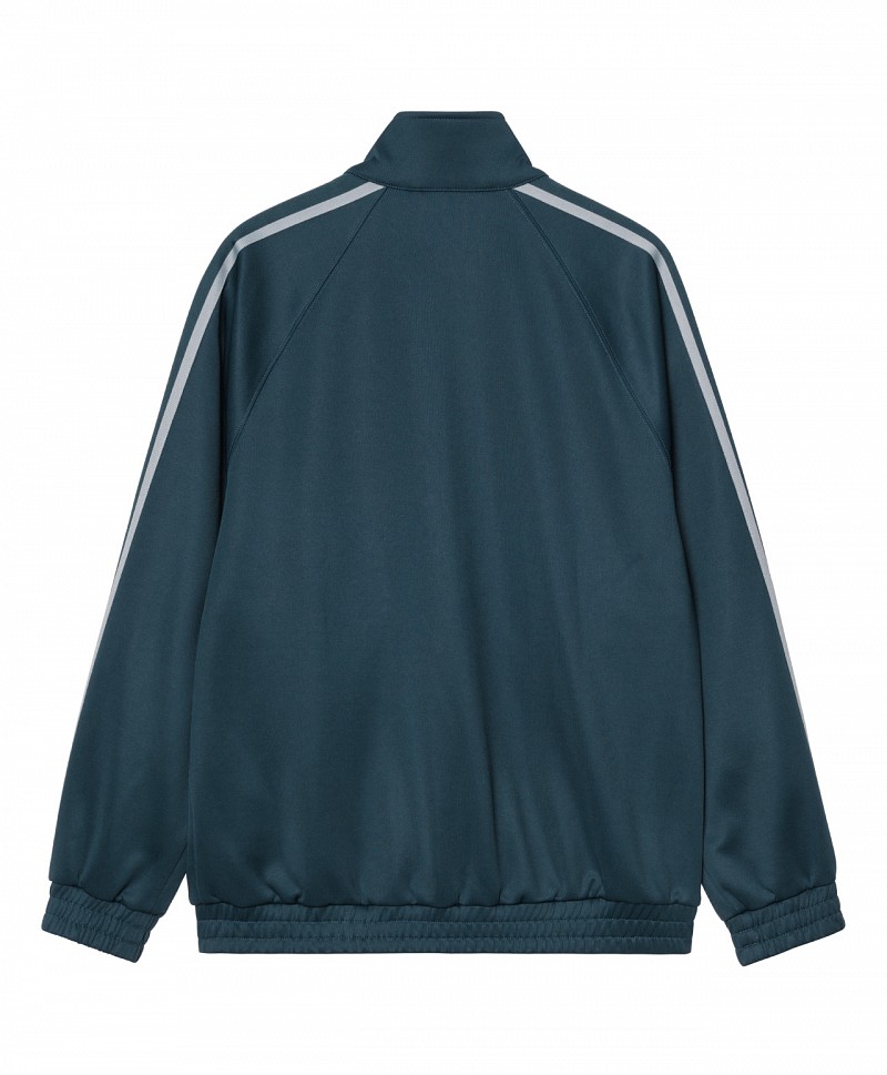 CARHARTT WIP BOLAR SWEAT JACKET BLUE RIVER/MIRROR