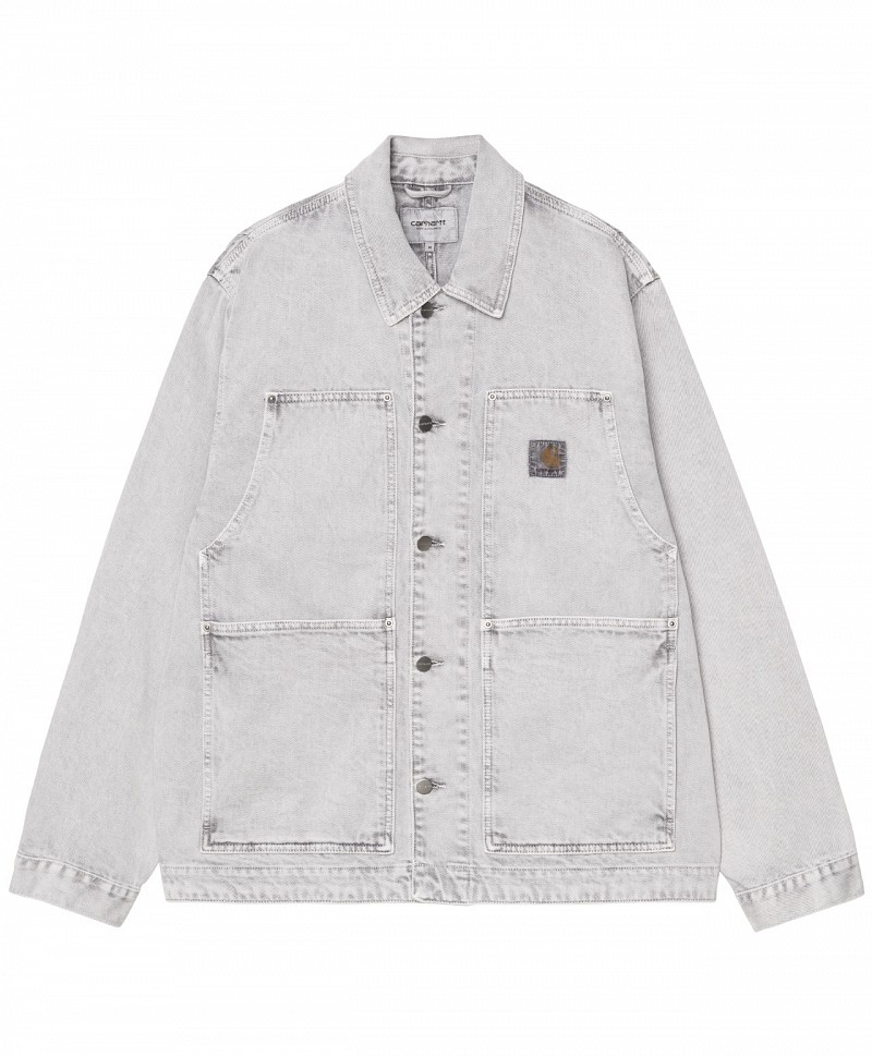 CARHARTT WIP OG DOUBLE FRONT JACKET BLACK CHALK WASH