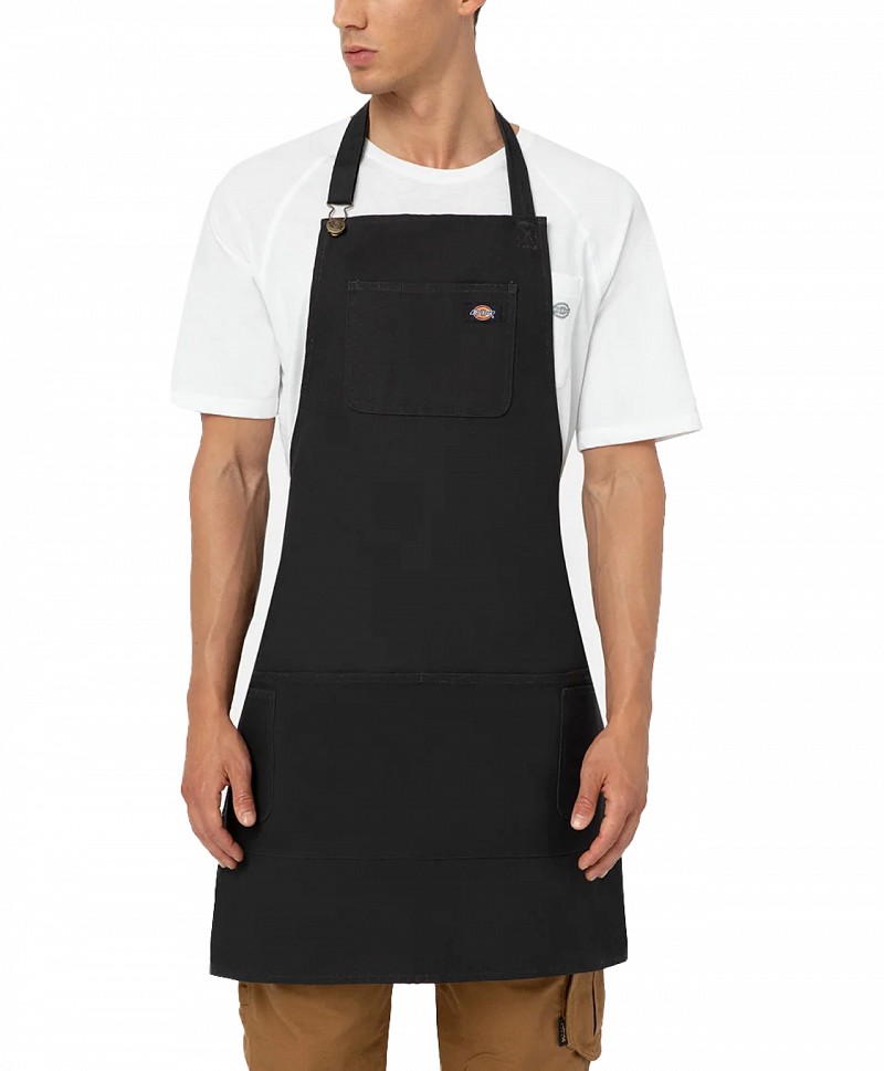 DICKIES BIB APRON BLACK