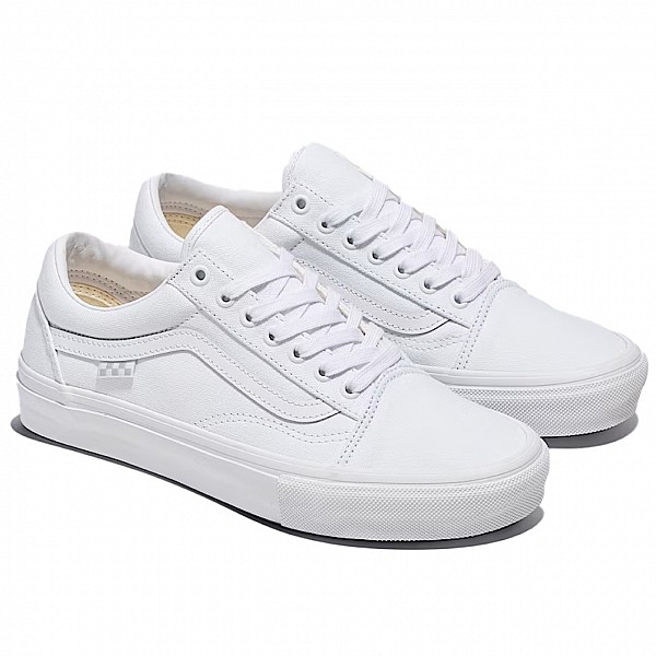 VANS SKATE OLD SKOOL CANVAS TRUE WHITE