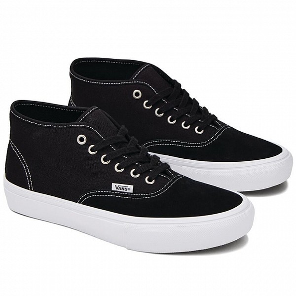 VANS SKATE AUTHENTIC MID BLACK/WHITE