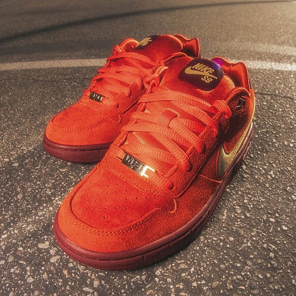 NIKE SB AIR LOW 'P-ROD' HABANERO RED/TEAM RED