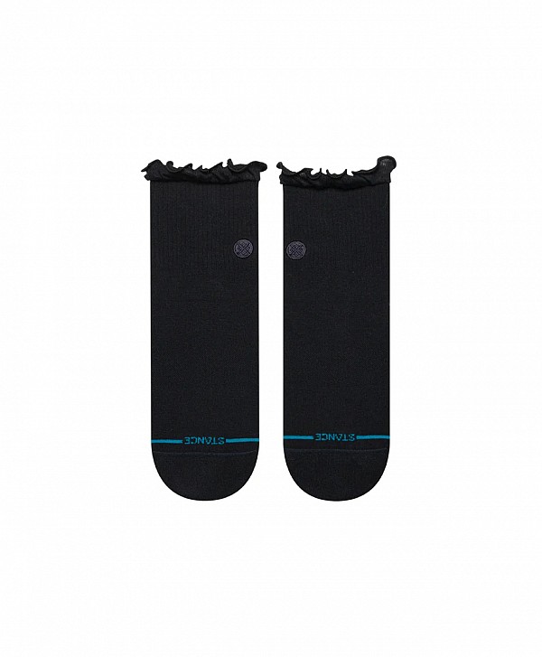 STANCE RUFFLE ICON QUARTER SOCKS BLACK