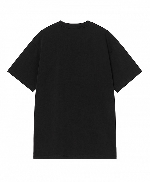 CARHARTT WIP III TEE BLACK HEAVY STONE WASHED