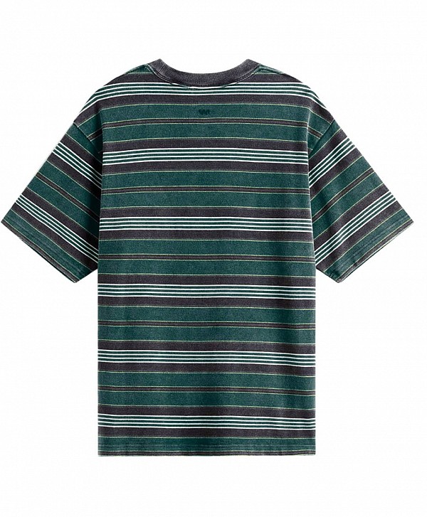 VANS PIQUE STRIPE KNIT TEE MYSTIC MOSS