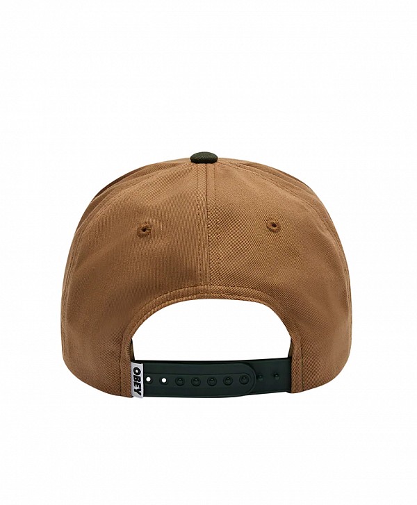 OBEY RANCH 5 PANEL SNAPBACK DEEP FOREST MULTI