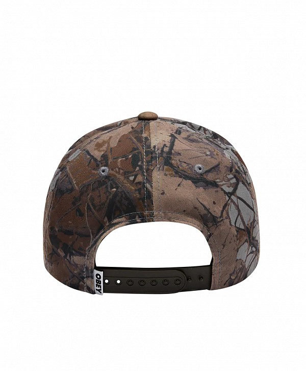 OBEY RANCH 5 PANEL SNAPBACK FENCE CAMO MULTI