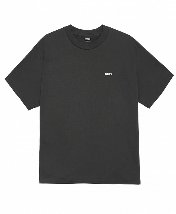OBEY IN BLOOM TEE VINTAGE BLACK