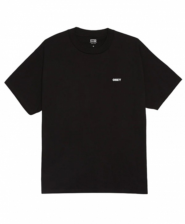 OBEY EXCLAMATION TEE BLACK