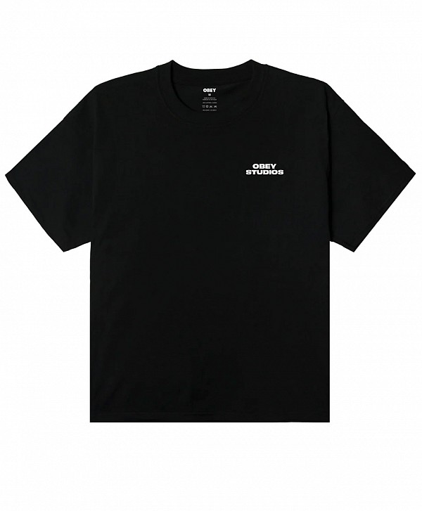 OBEY SKY FACE TEE BLACK