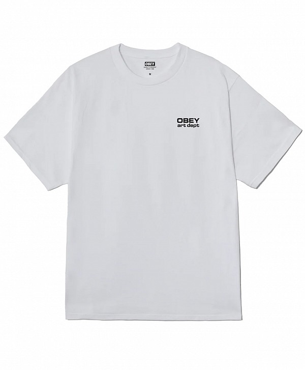 OBEY ART DEPARTMENT TEE WHITE