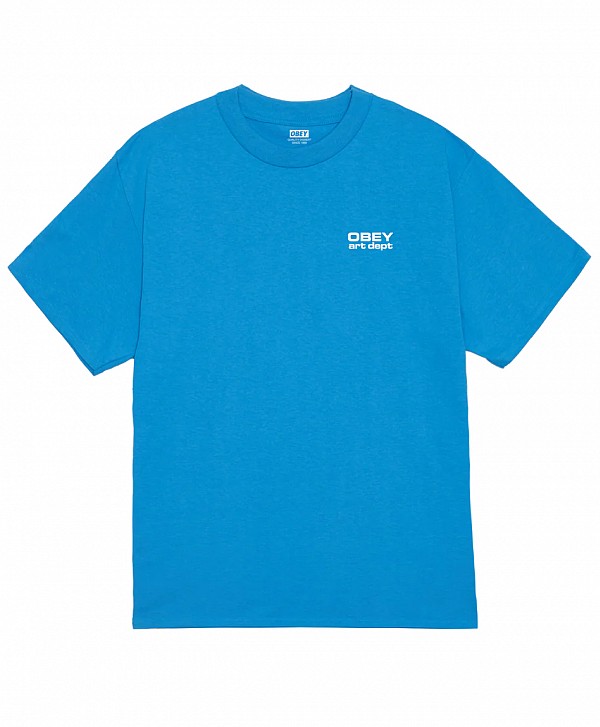 OBEY ART DEPARTMENT TEE AZURE BLUE