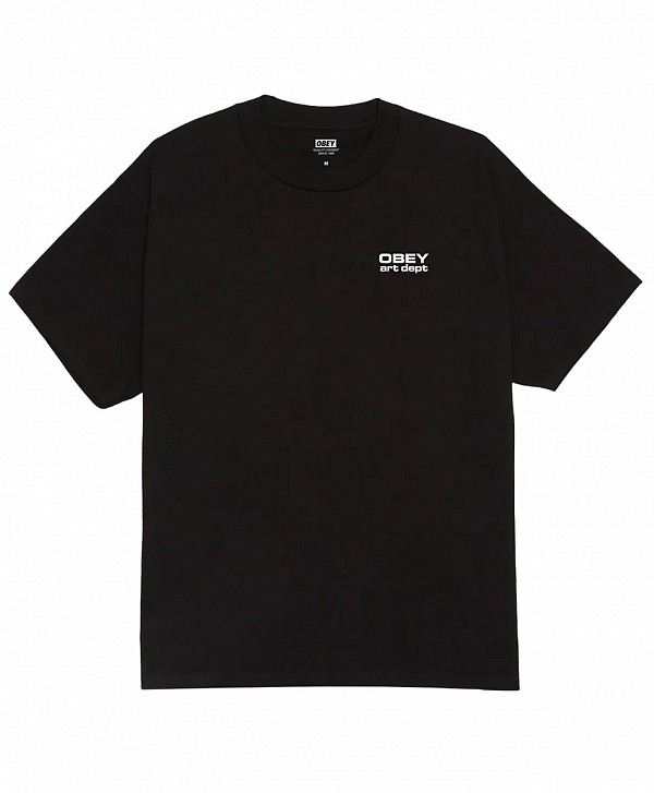 OBEY ART DEPARTMENT TEE BLACK