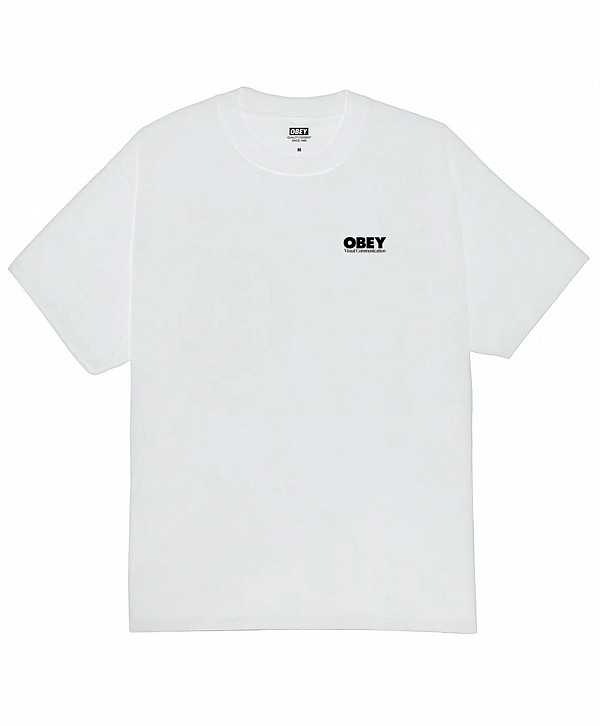OBEY GLOBAL SYSTEMS TEE WHITE