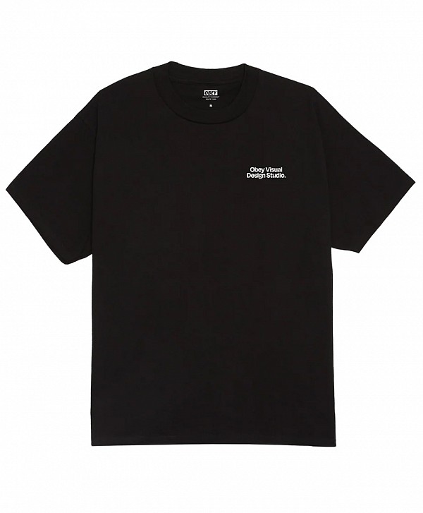 OBEY VISUAL DESIGN STUDIO TEE BLACK
